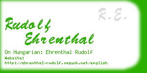 rudolf ehrenthal business card